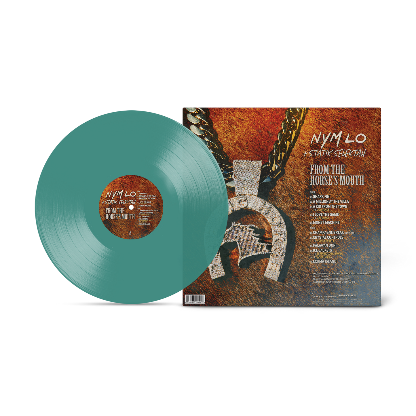 Nym Lo and Statik Selektah - From The Horse's Mouth Teal Vinyl